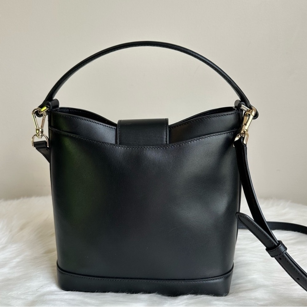 Kate Spade Black Leather Reegan Bucket Bag **EUC** - Picture 13 of 15